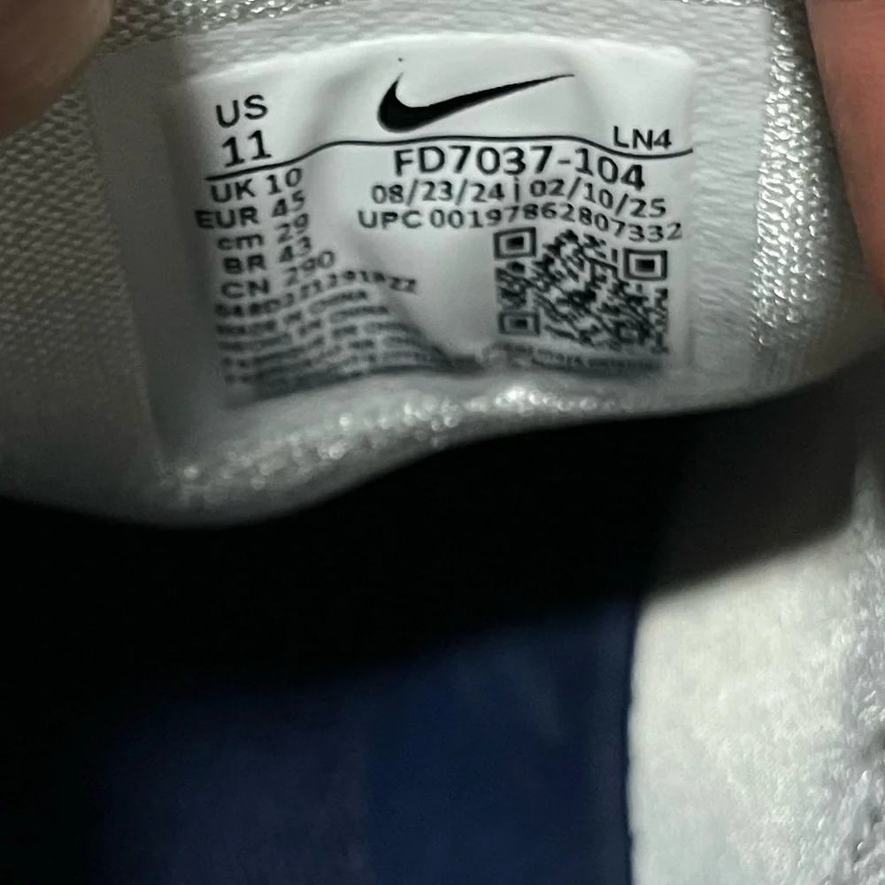 New Nike Alpha Menace 4 Pro Navy Football Cleats FD7037-104 - Picture 6 of 7